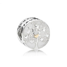 Stříbrný přívěsek korálek strom života