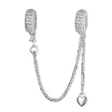 Stříbrný bezpečnostní řetízek na náramek