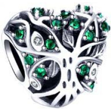 Visací stříbrný přívěšek korálek