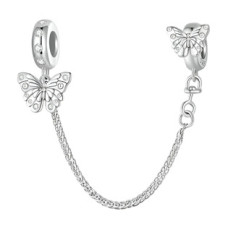 Stříbrný bezpečnostní řetízek na náramek