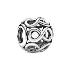 Stříbrný korálek nekonečno - infinity