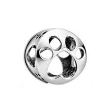 Stříbrný přívěsek korálek psí tlapka