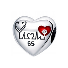 Stříbrný přívěsek korálek na náramek