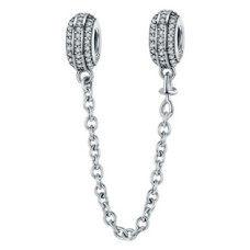 Stříbrný bezpečnostní řetízek na náramek