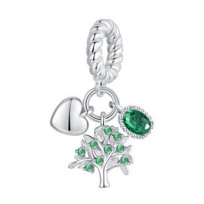 Stříbrný přívěsek korálek na náramek