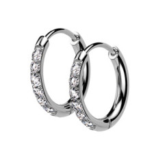 Ocelové náušnice - kruhy 13mm