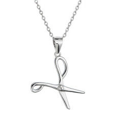 Stříbrný náhrdelník nůžky