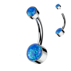 Piercing do pupíku - TITAN, opál