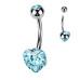 Piercing do pupíku srdce - TITAN