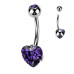 Piercing do pupíku srdce - TITAN