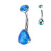 Piercing do pupíku - TITAN, opál