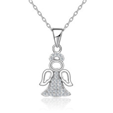 Stříbrný náhrdelník andílek