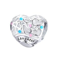 Stříbrný přívěšek korálek na náramek