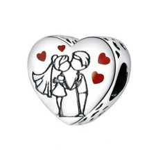 Stříbrný přívěšek korálek na náramek