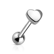 Piercing do jazyku - srdce