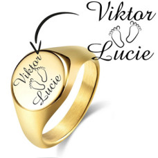 Personalizovaný ocelový prsten