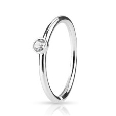 Piercing do nosu/ucha kruh s kamínkem