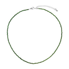 Náhrdelník se zelenými syntetickými kameny