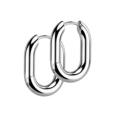 Ocelové náušnice oválky