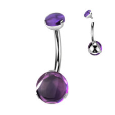 Piercing do pupíku - TITAN, Amethyst