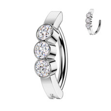 Piercing do pupíku se zirkony