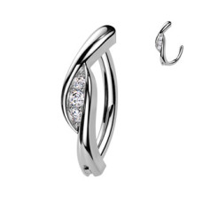 Piercing do pupíku se dekorativním štítem