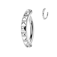 Piercing do pupíku se strukturovaným štítem