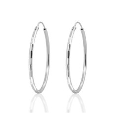 Stříbrné náušnice kruhy 20 mm