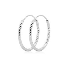 Stříbrné náušnice kruhy 14 mm