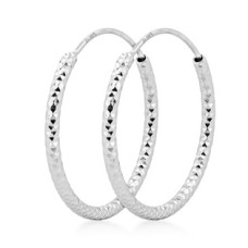 Stříbrné náušnice kruhy 18 mm