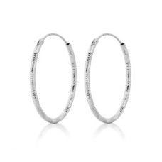 Stříbrné náušnice kruhy 18 mm