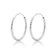 Stříbrné náušnice kruhy 12 mm