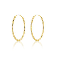 Zlacené stříbrné náušnice kruhy 12 mm