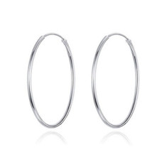 Stříbrné náušnice kruhy 14 mm