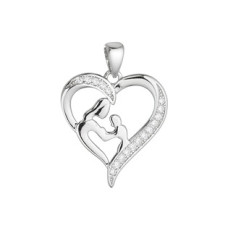 Stříbrný přívěsek matka a dítě