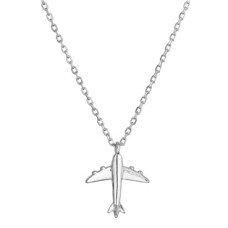Stříbrný náhrdelník letadlo