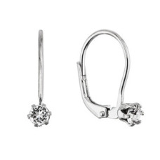 Stříbrné náušnice se Swarovski krystalem