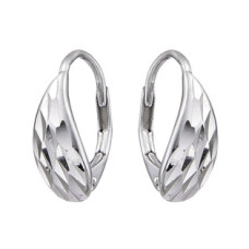 Stříbrné náušnice na klapku