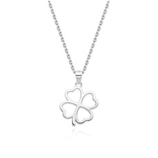 Stříbrný náhrdelník čtyřlístek
