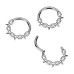 Ocelový kruh - helix / cartilage / septum piercing