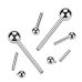 Náhradní tyčka k piercingu do jazyku TITAN, 1,6 x 16 mm
