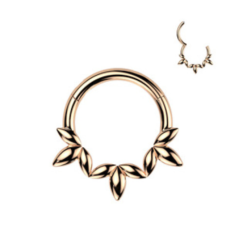 Zlacený ocelový kruh - helix / cartilage / septum piercing Zlacený ocelový kruh - helix / cartilage / septum piercing