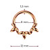 Zlacený ocelový kruh - helix / cartilage / septum piercing Zlacený ocelový kruh - helix / cartilage / septum piercing