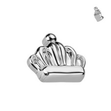 Náhradní ozdoba korunka k dermálu / labretě TITAN, 1,2 mm