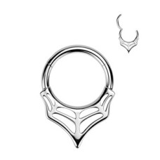 Ocelový kruh - helix / cartilage / septum piercing
