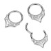 Ocelový kruh - helix / cartilage / septum piercing
