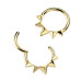 Zlacený ocelový kruh - helix / cartilage / septum piercing Zlacený ocelový kruh - helix / cartilage / septum piercing