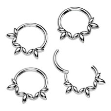 Ocelový kruh - helix / cartilage / septum piercing