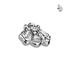 Náhradní ozdoba včelka k dermálu / labretě TITAN, 1,2 mm