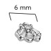 Náhradní ozdoba včelka k dermálu / labretě TITAN, 1,2 mm